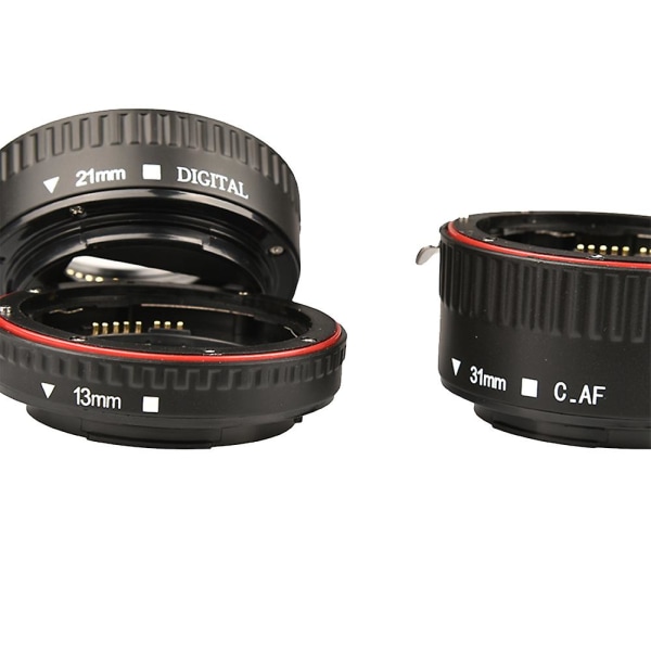 Macro Extension Tube Set 3-delade autofokusringar och lins av Slr Kompatibel för Canons alla Ef And