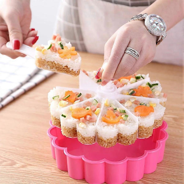 Kakaform Sushiform Set Kreativ Hjärtformad Sushiform Bakning Geléduk