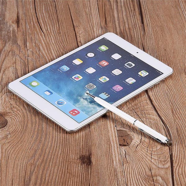 Universal Touch Screen Stylus Pen med Kludhoved - Hvid
