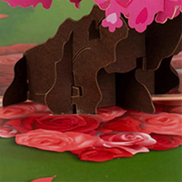Valentinsdag Pop Up-kort, 3D Gratulasjonskort for Valentinsdagen, Bryllup, Jubileum, Forlovelse, for Mann Kvinne D