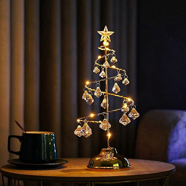 Julebordlampe, juletre LED-lys dekorativ bordlampe - Stil 4