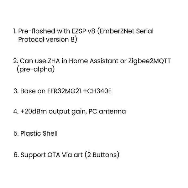 ZigBee 3.0 Silicon Labs Mini EFR32MG21 Universal Open Hub Gateway USB Dongle Chip Module ZHA NCP Op