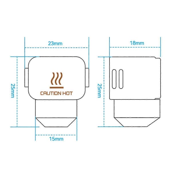 5 st Silikonsockor för Bambu A1 Mini Värmeblocksats för A1 Mini Hotend Värmeisoleringsskydd