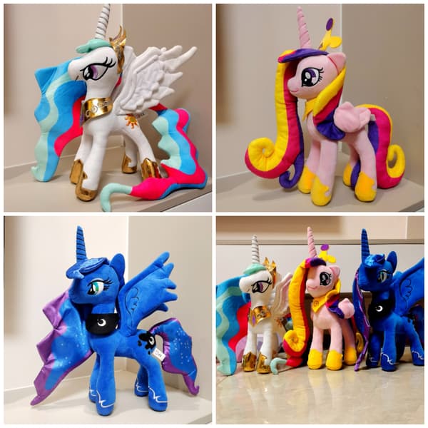 Pony plyschdocka lila måne rim måne kosmisk prinsessa pinkie enhörningsdocka E