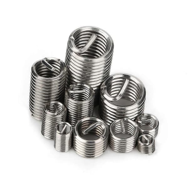 150 stk. M3-M8 Rustfrit Stål SS304 Spiralformede Gevindindsatser YEMAA