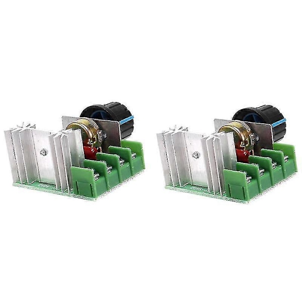 AC Motorvarvtalsregulator - 2 st, 220V 2000W, Justerbar effektkontroll