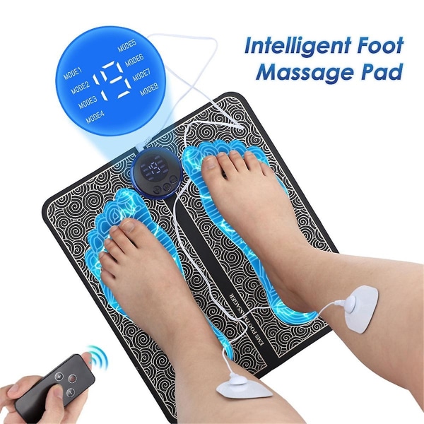 Electric Foot Massager, Foot Health Massager, Ems Foot Massager, 8 Modes,promotes Blood Circulation