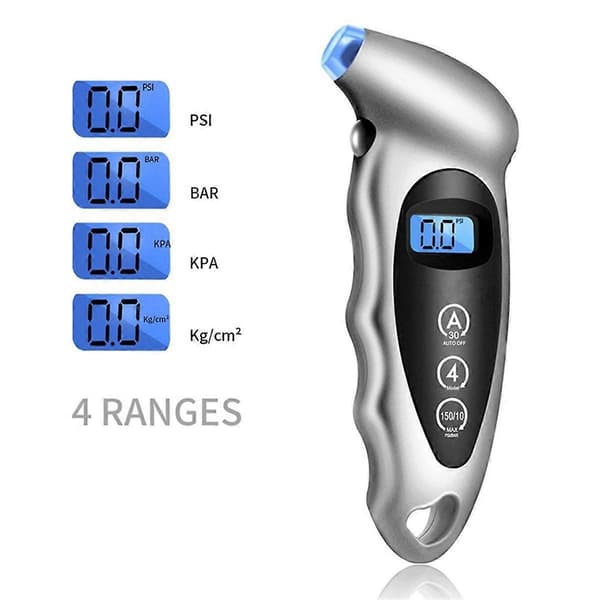 Digital Dæktryksmåler LCD Display Manometer Barometer Tester til Bil Lastbil