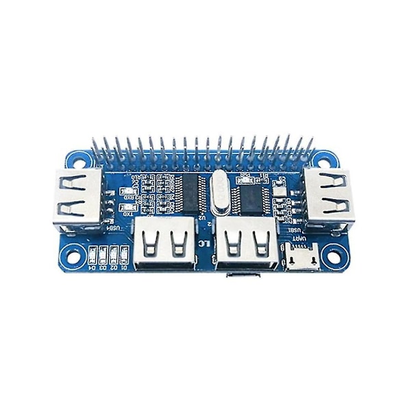4 Portars USB Hub Hat För Zero/Zero W/3b/3b+ Expansionskort USB Till Uart För Seriell Felsökning Hub