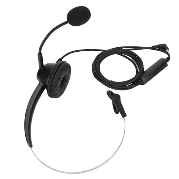 H360?2.5MV 2,5 mm Business Headset Monauralt Kontorsheadset med Högtalarvolymjustering och Mikrofonmute