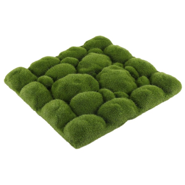 Gressmatte- steinform innendørs grønn kunstig plen gresstepper falske torv Mose til hjemmet Hotellvegg Balkongdekor