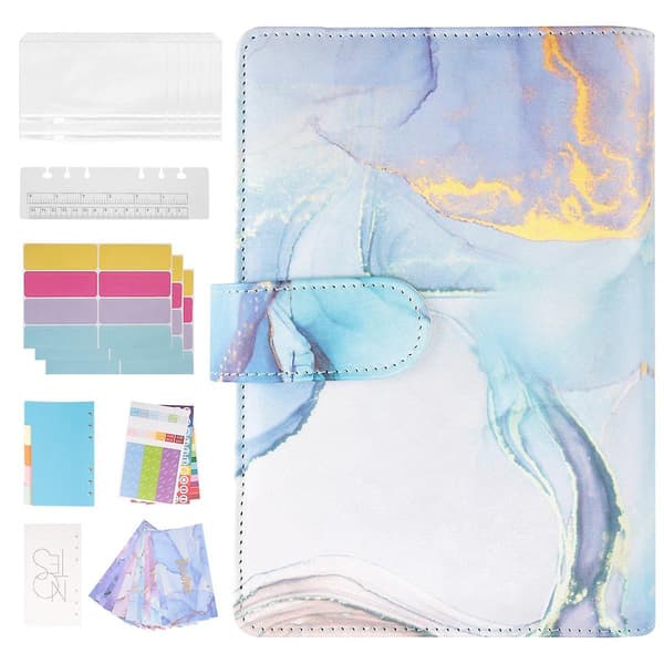 Budget Planner Pengebrevsmappe - Organiser Notesbog Med Budgetark Pengeopbevaring Penge B