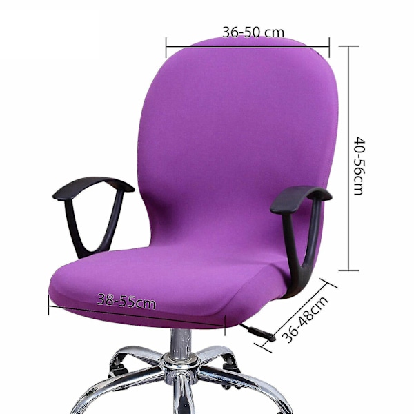 Hmwy-Svingbar Datastol Trekk Kontor Lenestol Slipcover Setetrekk Stol Trekk