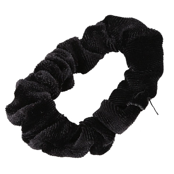 20 Pack Black Velvet Scrunchie Hårelastikker Hår Bobbles hårbånd
