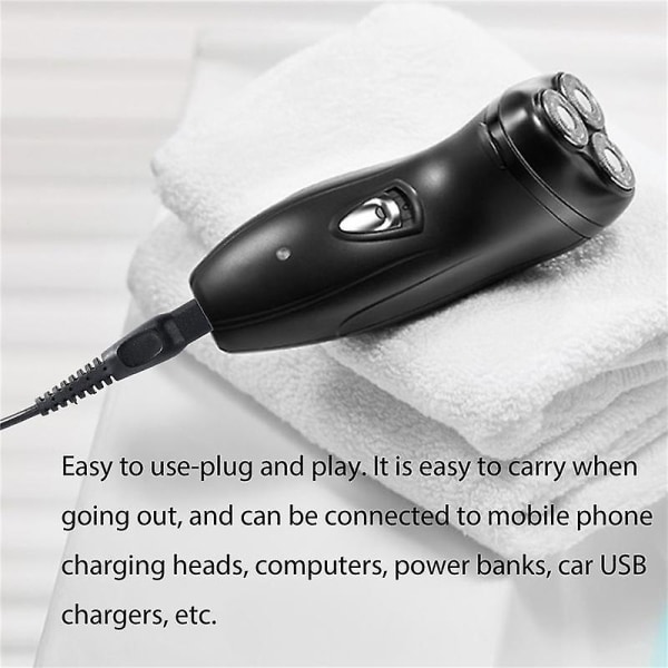 Lader for Philips barbermaskin, 15V USB Lader Ladekabel Strømledning for Philips Norelco Oneblade QP6520 QP6510