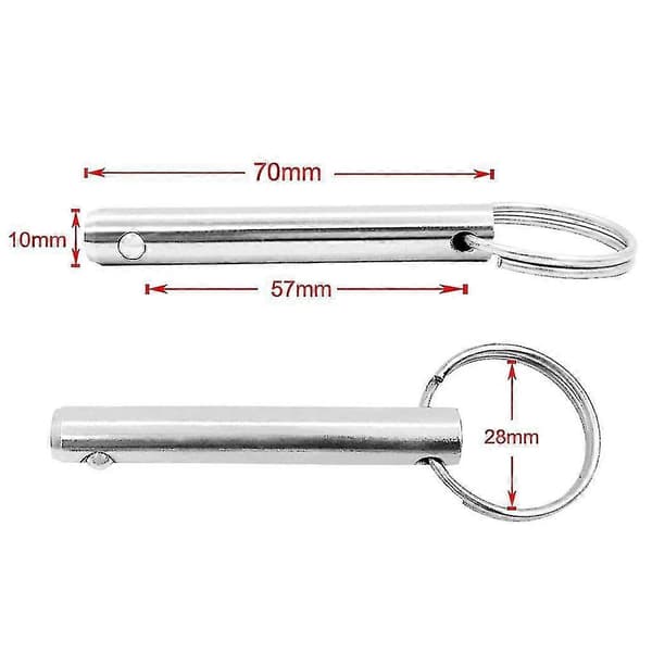 10 mm diameter hurtigutløser trekkring låsepinne