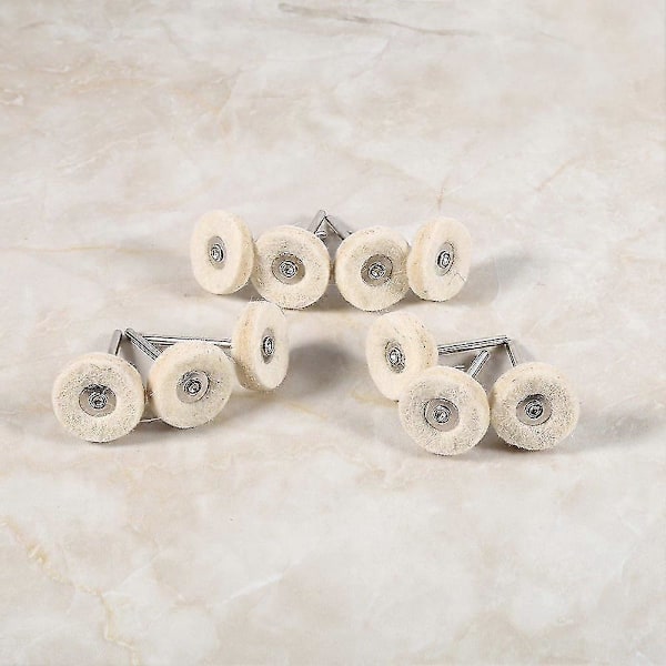 10 Stycken 25mm Filt Installationspoleringsdyna Smyckespolering Poleringsdyna Set T-form z