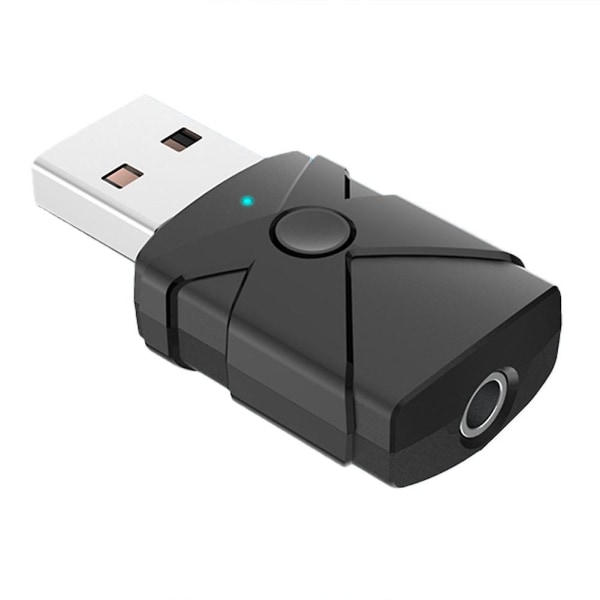 USB Bluetooth 5.2 Audio Adapter Trådlös Mottagare Sändare Ljudkort 3,5 mm Aux Music Dongel för