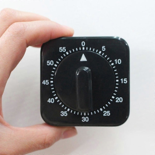 Timer Kökstimer 60 Minuters Tidtagning med 80dB Alarmsignal Magnetisk Nedräkningstimer Bakning Matlagning Ångkokning Manuell Timer