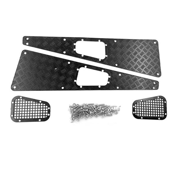4x Metalliska Anti-hal Plattor Insugsgaller För Traxxas -4 Trx4 Defender 1/10 RC Crawler Uppgraderingsdelar A