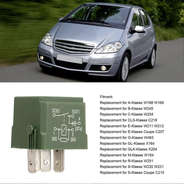 Relæ til affjedringskompressor A0025427619 Stabil ydeevne erstatning for A-Klasse W168 W169 12V