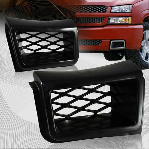 2 stk. Frontfanger Grilldeksel Trim for 1500 2003-2007 - Style Mesh Grill Bremsekaliper Biltilbehør