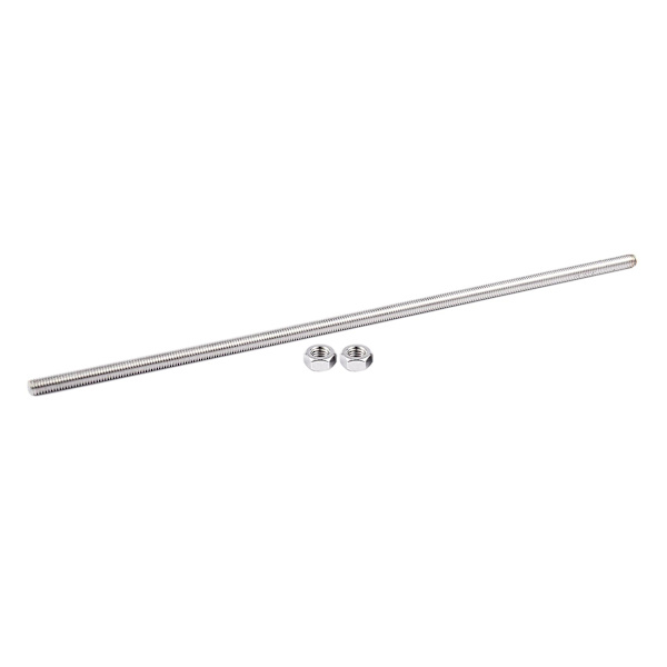 3x 320mm X M8 Trådstang Stål Rustfrit Sølvfarvet