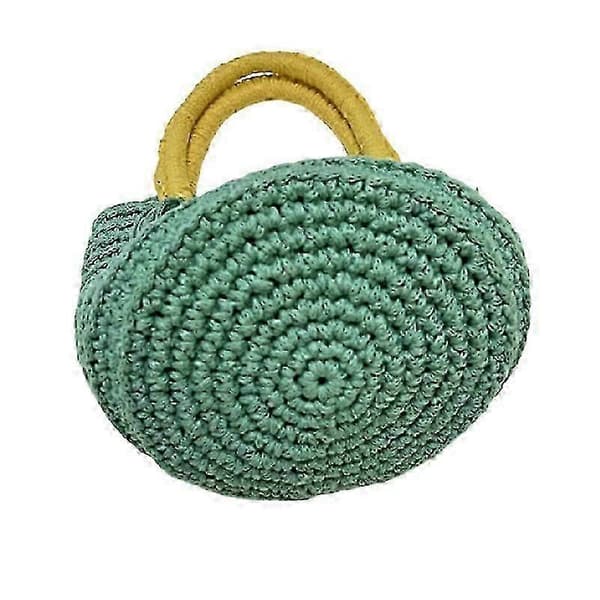 Lille hæklet mulepose til kvinder Sommer mesh vævede håndtasker Strand Hobo taske