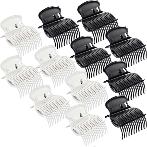 12 stk. Hot Roller Clips Hårkrølle Klips Udskiftningsklips til Ruller til Kvinder Piger Hårsektion Styling