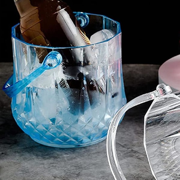 Ishink Ishink av plast med handtag Akryl Transparent Champagne Öl Vin Ishink -trans