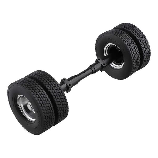 Gummidäck utan drivaxel för 1/14 Tamiya-RC Lastbilsbil D