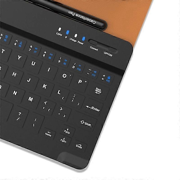 Trådlöst tangentbord vikbart läderfodral för Samsung Galaxy Z Fold 4 / Fold 3 vikbar telefon kreativt stativ mus stylus