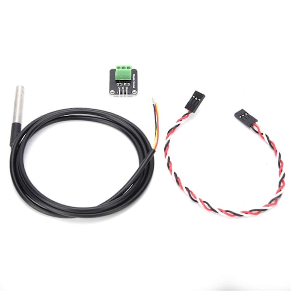 Temperatursensor Modul Kit med 1 stk. Rustfrit Stål Vandafvisende Sensor Elektronisk Komponent