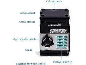 Bank ATM Elektronisk Sparegris Safe med Kode for Barn