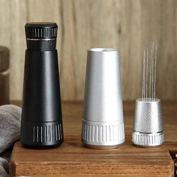 Espresso Kaffeomrører Kaffetamper Nåler Espresso Tamper Kaffedistributør Pulverjevner For