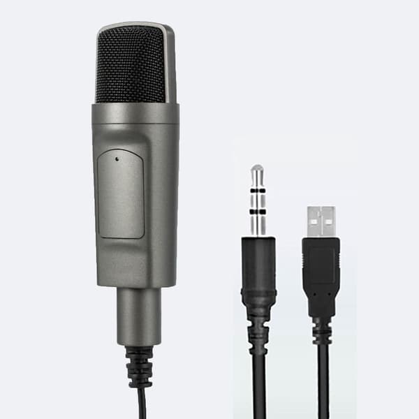 3,5 mm/USB-stik Desktop Trådbundet Mikrofon til Gaming/Sang/Live Streaming/Optagelse