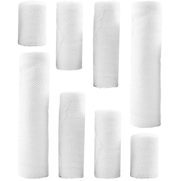 8 rullar bomullsgaze rullar andas gasbinda rullar elastiska bandage omslag