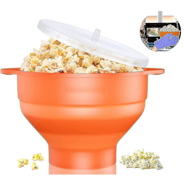 Popcornmaskin, Mikrovågssäker, Popcorn Maker i Silikon och Diskmaskinssäker