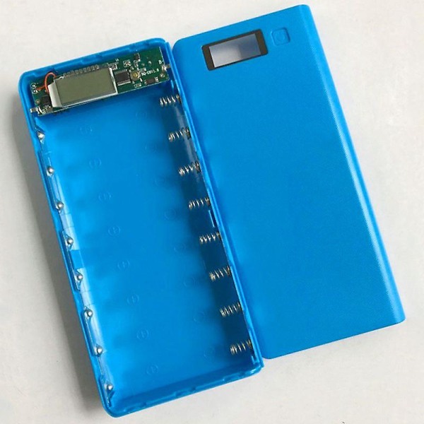 Gør det selv 8x18650 bærbart batteri Power Bank Shell Case Box Lcd Display Dual Usb Power Bank Box Kit Powe