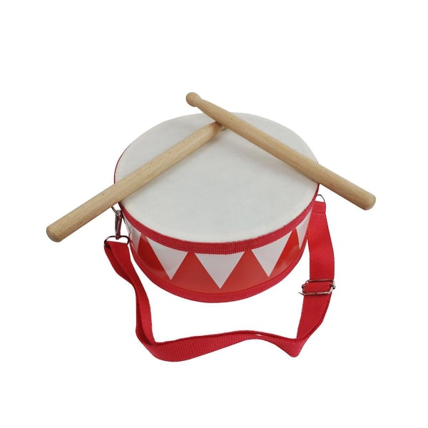 Trumma Snare Barn Percussion Leksaker Barn Instrument Barn Hand Trä 8 tum Rhythmkänsla Instrum