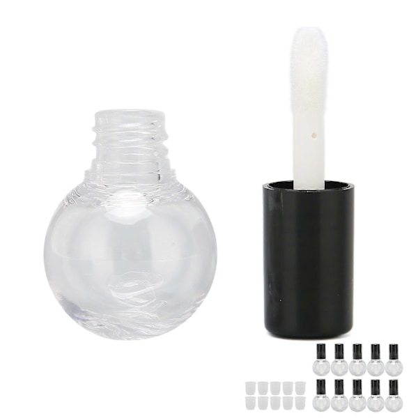 Tomme Lipgloss-tuber 5ml Søt Kule Type Plast Gjenfyllbare Beholdere 10 stk DIY Flasker