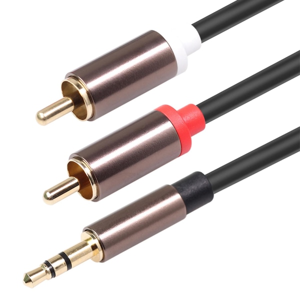 RCA-kaapeli Hifi Stereo 3,5 mm - 2RCA Audiokaapeli Aux RCA-liitäntä 3,5 Y-jakaja vahvistimille äänentoistolle