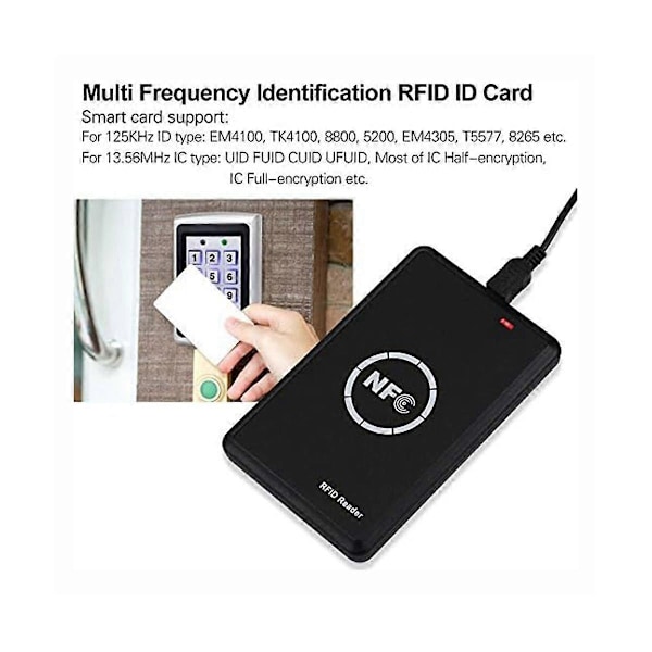 Älykäs pääsykorttien kopioija, RFID-lukulaite ja -kirjoitin, 125 kHz korttien kopioija, 13,56 MHz salattu