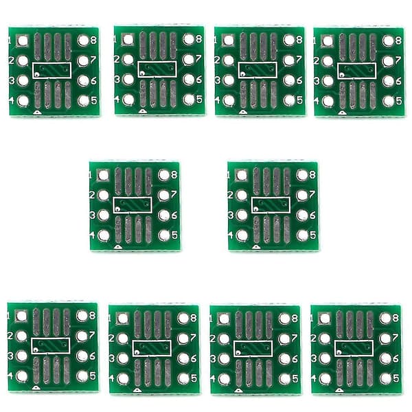 10 st Sop8 Ssop8 Tssop8 Till Dip8 Adapter Konverterare Pcb Kort