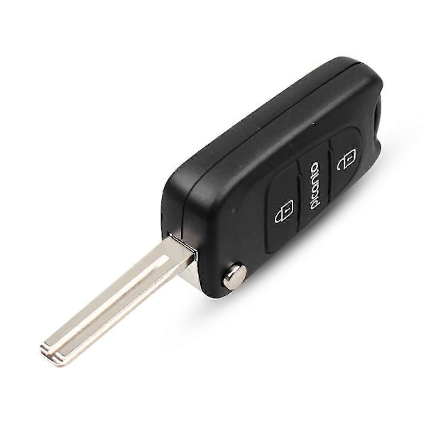 Flip Fjernkontroll Nøkkelhus Fob For Hyundai For Kia K2 K5 Picanto Bil 3 Knapper Sammenleggbare Nøkler Blankt Deksel Erstatning