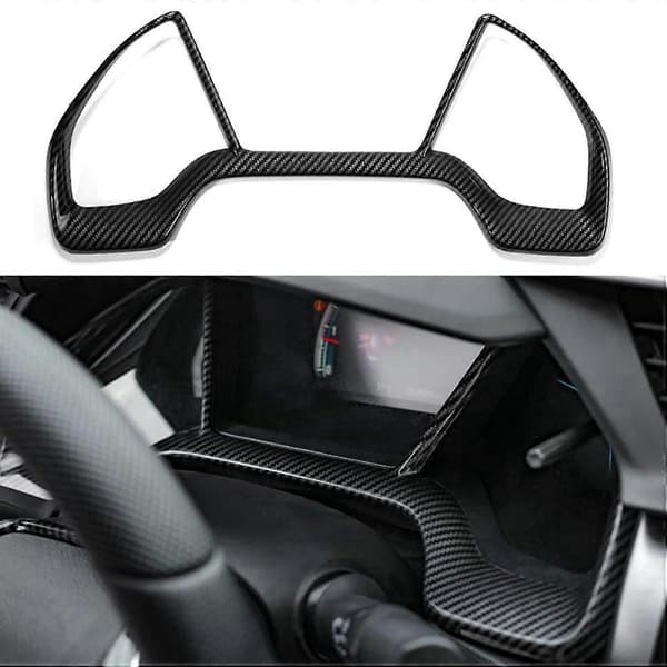 Instrumentbräda Trim Skydd Ram ABS Kolfiberstil För Honda Civic