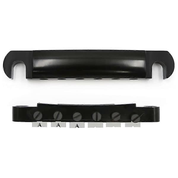 Tune-O- Bridge och Tailpiece med Studs Set för ABR-1 Bridge Style LP Elektrisk Gitarr Ersättning,B