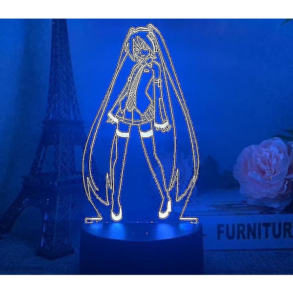 3d Xiaoye Hatsune Miku Anime Series Usb Creative Gift Desk Lamp A1 Black Touch Colorful Xq-yd2513