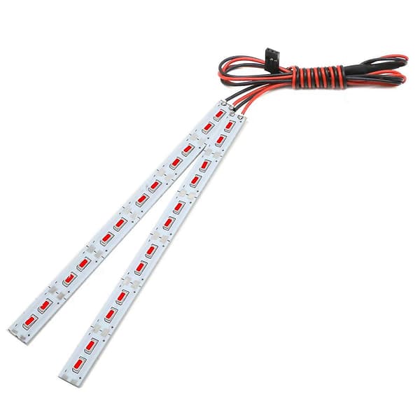 24 LED Chassis Lys Metal LED Strip 6V til 1/10 1/8 RC Bil Crawler, rød