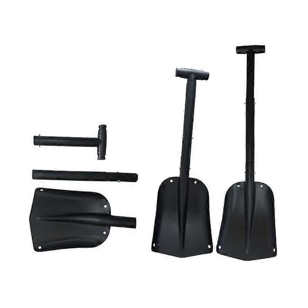 Sammenleggbar multifunksjonell spade for bil, camping, snøspade, snøspade med jernhåndtak